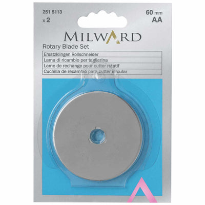 Lame de rezervă Milward pentru cuțit circular de 60 mm - 2 bucăți