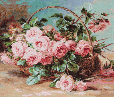 Set de Brodat Goblen Luca-S - Coș cu trandafiri, G547