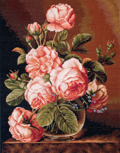 Set de Brodat Goblen Luca-S - Vaza cu trandafiri, G488