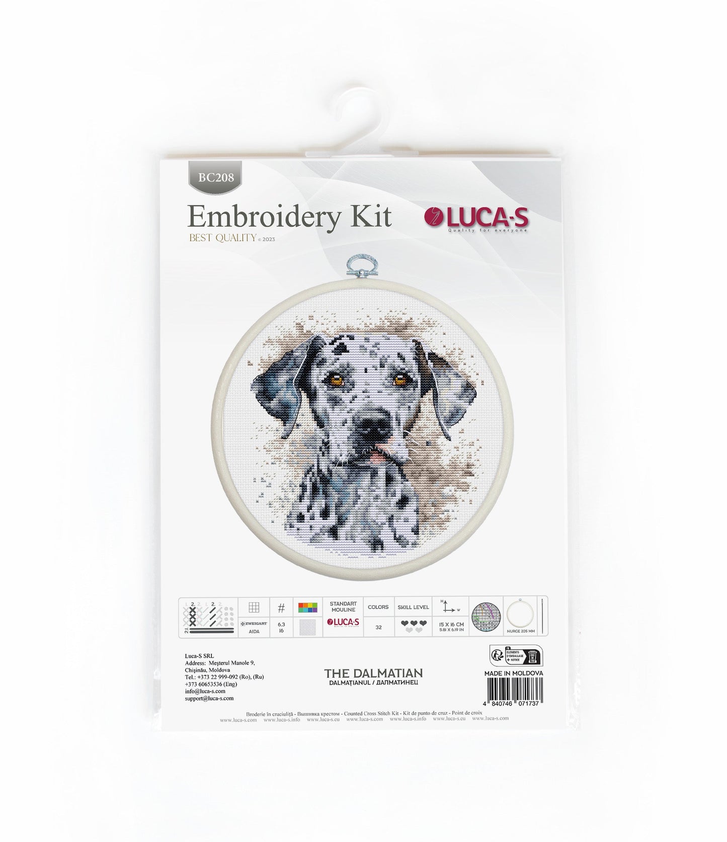 Набор для вышивания с рамкой Luca-S - BC208 Dalmatian