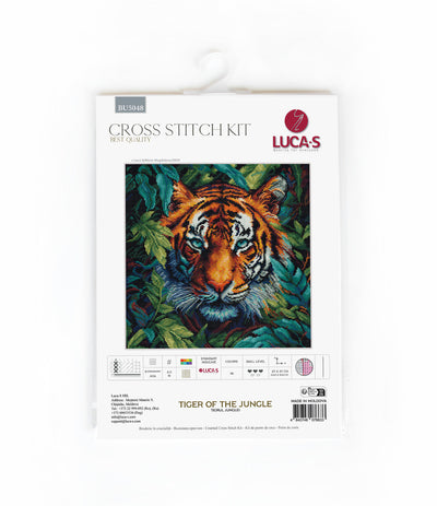 Set de brodat în cruciuliță Luca-S - Tigrul Junglei, BU5048