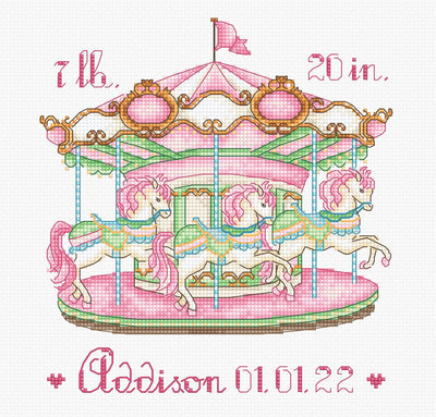 Set de broderie Letistitch - Baby Carousel