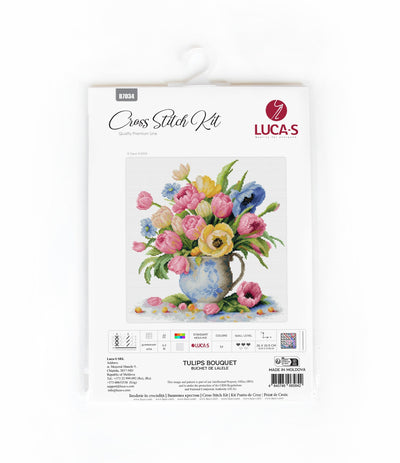 Набор для вышивки крестом Luca-S - Букет тюльпанов, B7034