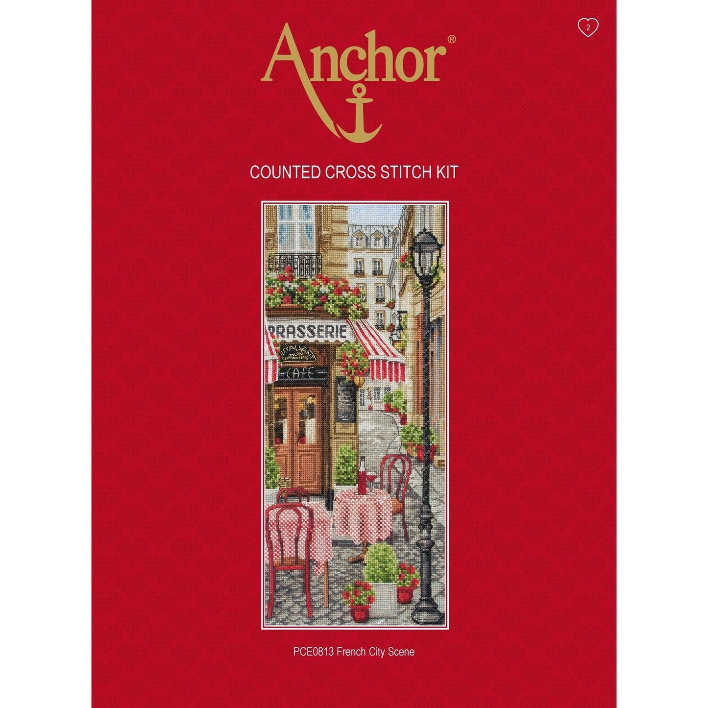Set de brodat în cruciuliță Anchor - Orașul francez