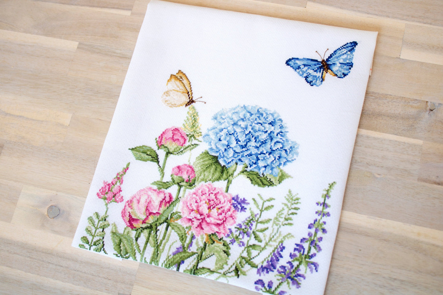 Набор для вышивки крестом Luca-S - B2360 Летние цветы и бабочки