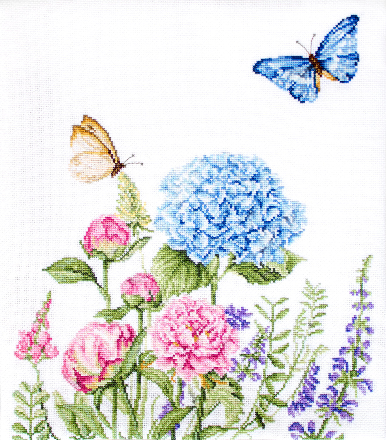 Набор для вышивки крестом Luca-S - B2360 Летние цветы и бабочки