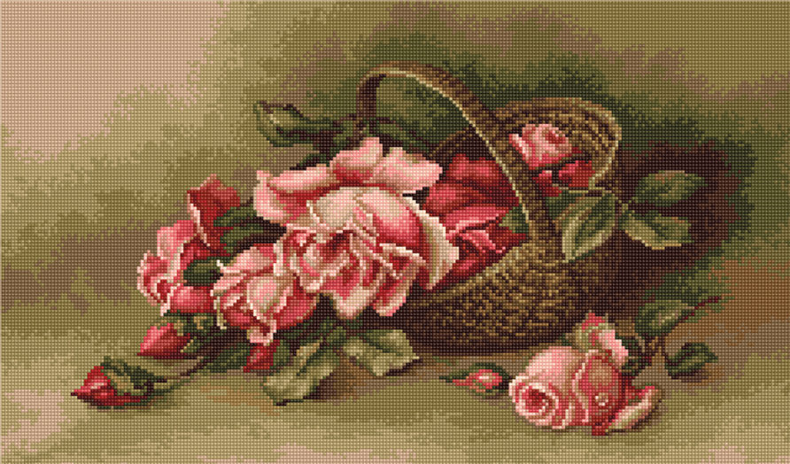Set de Brodat Goblen Luca-S - Cosuleţ cu trandafiri, G483