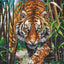 Cross Stitch Kit Luca-S Gold - The Tiger - HobbyJobby