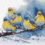 Set de brodat în cruciuliță - BU5028 Păsările ”Sialia de Est”