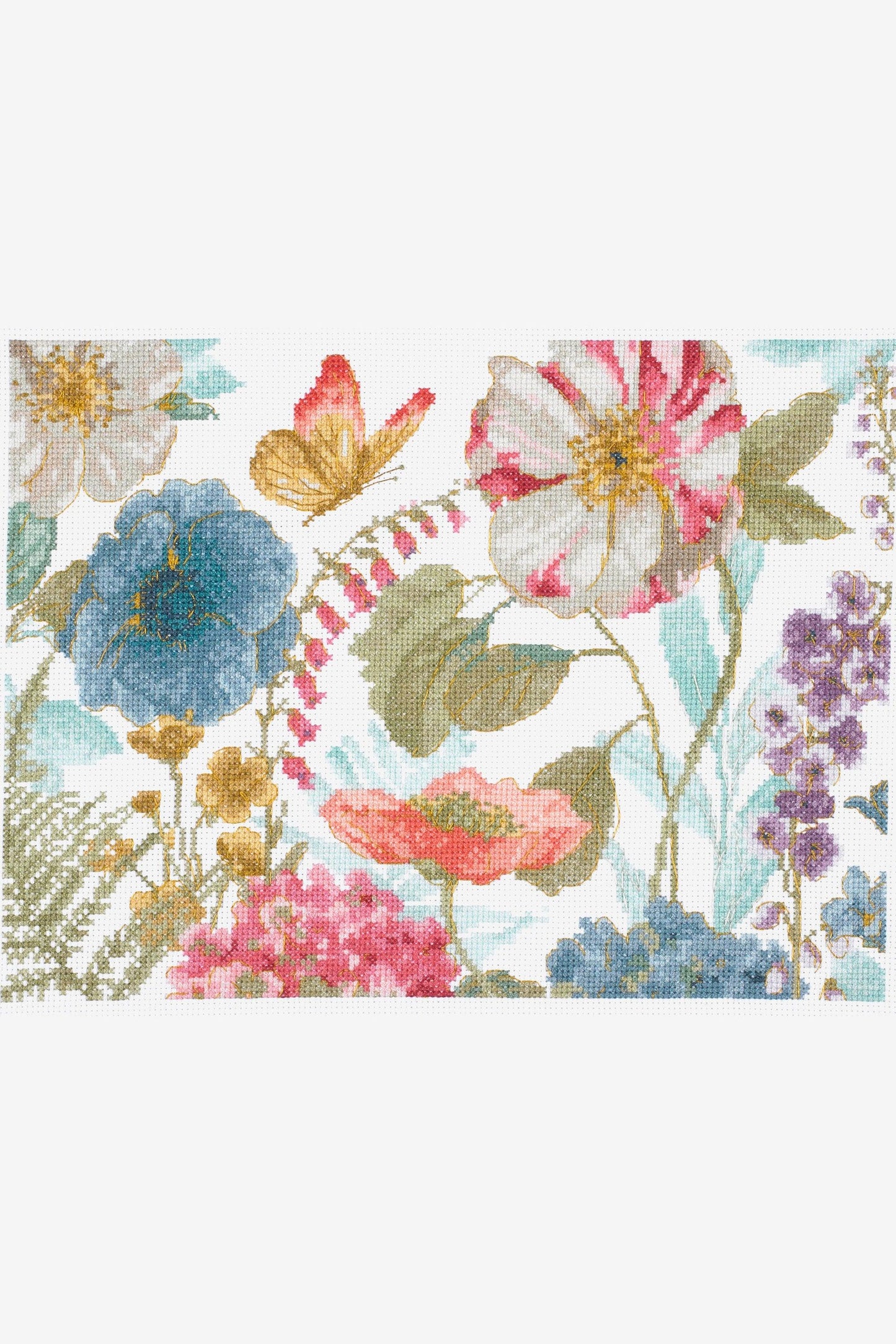 DMC Cross Stitch Kit - Watercolour Flowers Countryside, BL1166/76 Cross Stitch Kits - HobbyJobby