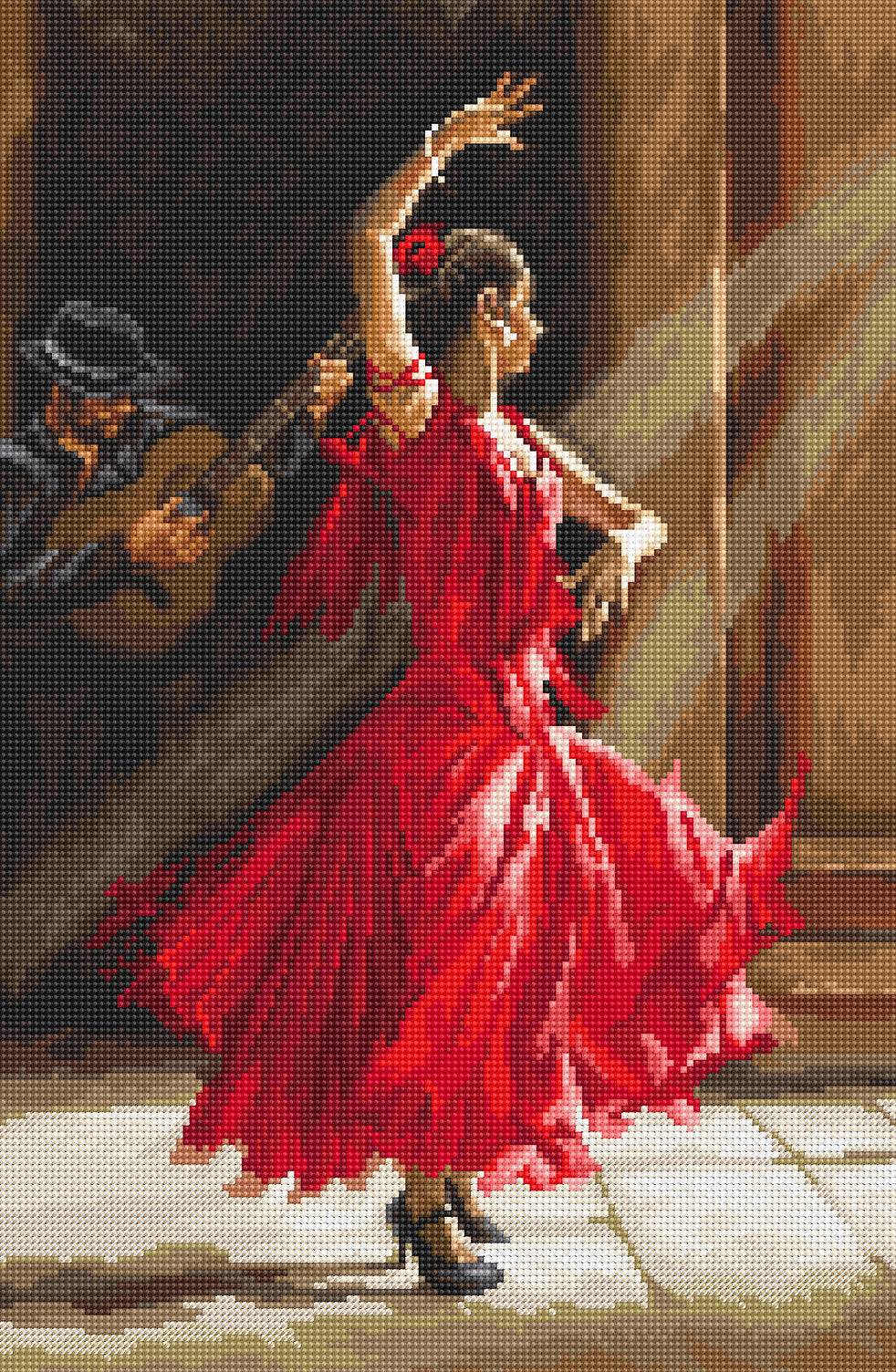 Cross Stitch Kit LetiStitch - Flamenco - HobbyJobby